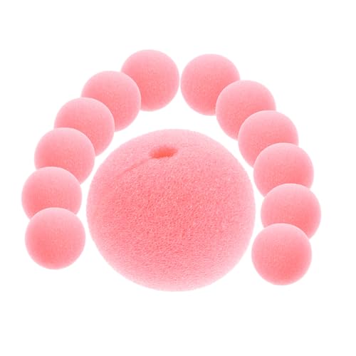 GETAJGHSD 30 Stück Clown Nasen Requisiten, Austauschbare Clown Nasen, Kinder Clown Nasen, Clown Halloween Dekorationen, Halloween Clown Spiel, Rosa Clown Nasen, Clown Nasen Schwamm, Clown von GETAJGHSD