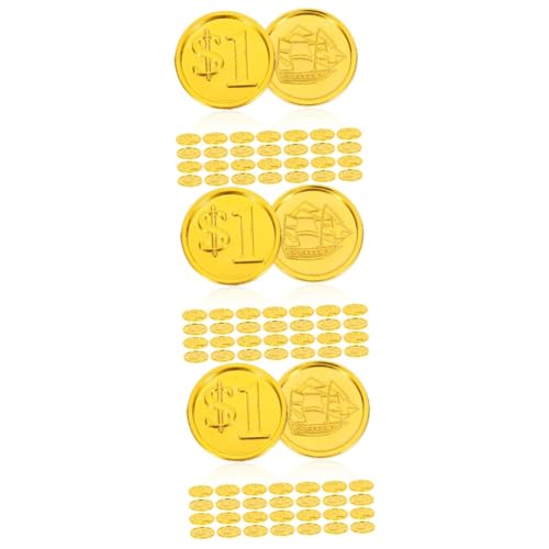 GETAJGHSD 300 Stück lustiges Münzspielzeug Kinderspielzeug Münze Accessoire Münzspielzeug aus Kunststoff tragbare Münzspielzeuge Karneval Requisiten Plastik Golden GETAJGHSD 300 Stück lustiges Münzspielzeug Kinderspielzeug Münze Accessoire Münzspielzeug aus Kunststoff tragbare Münzspielzeuge Karneval Requisiten Plastik Golden von GETAJGHSD