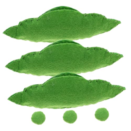 GETAJGHSD 3St Erbsenfilzspielzeug Essen Fruchtspielzeug Spielzeugnahrung für interaktives Küchenspielzeug für die frühe Kindheit gefühlt Green GETAJGHSD 3St Erbsenfilzspielzeug Essen Fruchtspielzeug Spielzeugnahrung für interaktives Küchenspielzeug für die frühe Kindheit gefühlt Green von GETAJGHSD