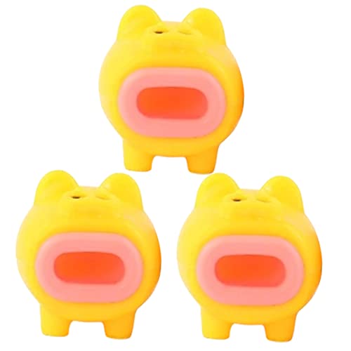 GETAJGHSD 3pcs Squeeze Pig Toys Small Pig Toy Animal Squeeze Spielzeug Tragbarer Stressspielzeug Kinderspiele von GETAJGHSD