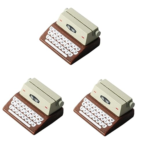GETAJGHSD 3st Mini-schreibmaschinenpendel Winzige Wohnmöbel Figuren Retro-wohndekoration Mini-hausverzierung Vintage Wohnkultur Miniatur-schreibmaschinenmodell Mini- Holz Coffee GETAJGHSD 3st Mini-schreibmaschinenpendel Winzige Wohnmöbel Figuren Retro-wohndekoration Mini-hausverzierung Vintage Wohnkultur Miniatur-schreibmaschinenmodell Mini- Holz Coffee von GETAJGHSD