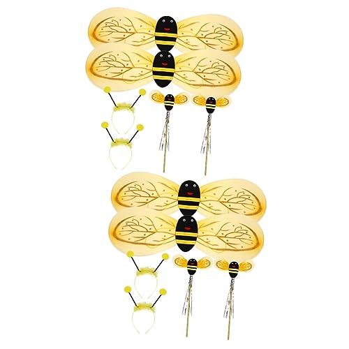 GETAJGHSD 4 Sets Kleine Bienen Requisiten, Mädchen Bienenkostüm, Cosplay Flügel, Kostümzubehör, Bienen Dekoration, Kostüm Stirnband, Baby Kostüm, Bienen Stirnbänder Für Kinder, Cosplay GETAJGHSD 4 Sets Kleine Bienen Requisiten, Mädchen Bienenkostüm, Cosplay Flügel, Kostümzubehör, Bienen Dekoration, Kostüm Stirnband, Baby Kostüm, Bienen Stirnbänder Für Kinder, Cosplay von GETAJGHSD