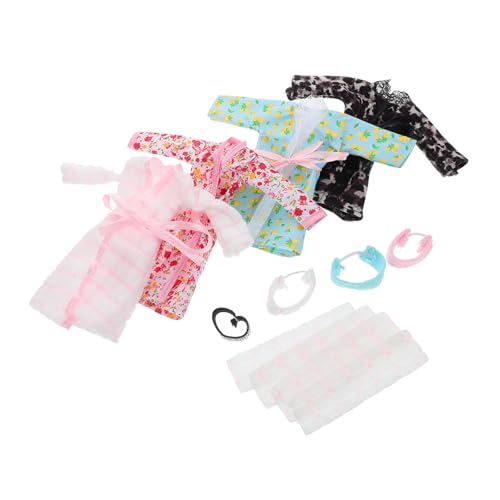 GETAJGHSD 4 Sets Puppenkleidung Für Mädchen, Puppennachtwäsche, Puppenbademantel Und Handtuch, Toilettenartikel Für Mini Puppen, Puppenschlafanzug Und Badetuch, Puppenbademantel Und GETAJGHSD 4 Sets Puppenkleidung Für Mädchen, Puppennachtwäsche, Puppenbademantel Und Handtuch, Toilettenartikel Für Mini Puppen, Puppenschlafanzug Und Badetuch, Puppenbademantel Und von GETAJGHSD