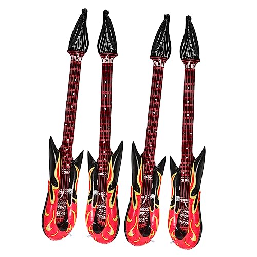 GETAJGHSD 4 Stück Aufblasbare Gitarre, Tragbare Aufblasgitarre, Interessante Aufblasgitarre, Kinderzubehör, Aufblasbares Spielzeug, Tragbare Aufblasgitarre, Strandparty Spielzeug, GETAJGHSD 4 Stück Aufblasbare Gitarre, Tragbare Aufblasgitarre, Interessante Aufblasgitarre, Kinderzubehör, Aufblasbares Spielzeug, Tragbare Aufblasgitarre, Strandparty Spielzeug, von GETAJGHSD