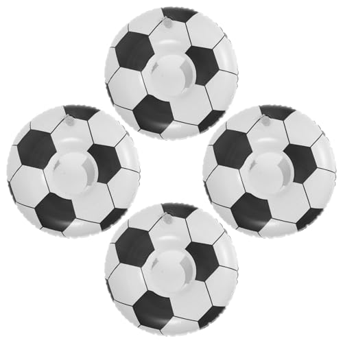 GETAJGHSD 4 Stück Aufblasbarer Getränkehalter im Fußball Design Set für Strand und aus Hochwertigem PVC Wiederverwendbar und Einfach zu Lagern für Kindergeburtstagsfeiern Wiederverwendbar GETAJGHSD 4 Stück Aufblasbarer Getränkehalter im Fußball Design Set für Strand und aus Hochwertigem PVC Wiederverwendbar und Einfach zu Lagern für Kindergeburtstagsfeiern Wiederverwendbar von GETAJGHSD