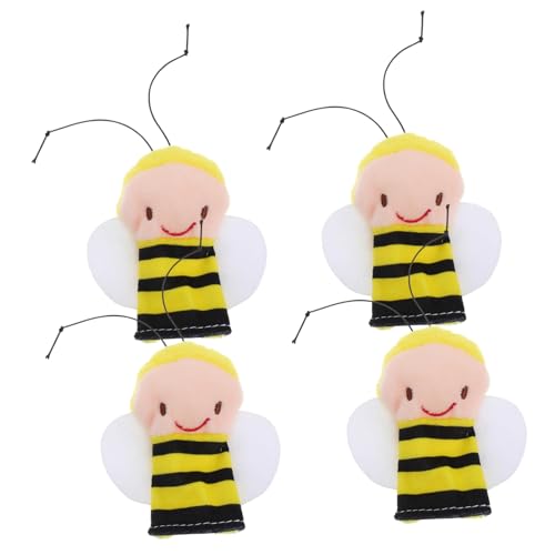GETAJGHSD 4 Stück Bienen Fingerpuppen Spielzeug, Kleinkind Fingerpuppen, Klassenzimmer Puppe, Bühnen Fingerpuppen, Tiere, Süße Tier Fingerpuppen, Spielzeug, Kleinkind Spielzeug, Weiches GETAJGHSD 4 Stück Bienen Fingerpuppen Spielzeug, Kleinkind Fingerpuppen, Klassenzimmer Puppe, Bühnen Fingerpuppen, Tiere, Süße Tier Fingerpuppen, Spielzeug, Kleinkind Spielzeug, Weiches von GETAJGHSD