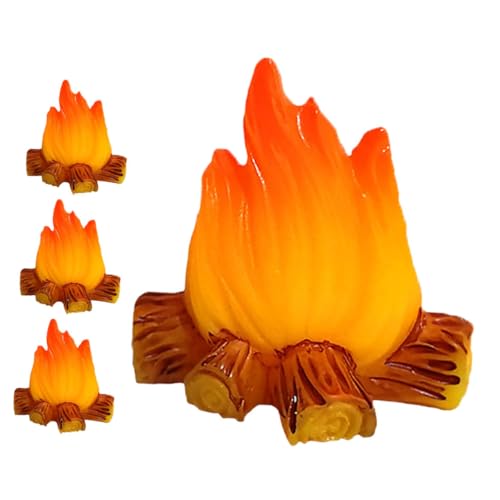 GETAJGHSD 4 Stück Miniatur-Lagerfeuer-Feuer- -Modelle, Handgefertigt, Kunstfeuer-Harz, Lagerfeuer-typ, Miniatur-Dekoration Für Puppenhaus, Mikro-landschaftsdekoration GETAJGHSD 4 Stück Miniatur-Lagerfeuer-Feuer- -Modelle, Handgefertigt, Kunstfeuer-Harz, Lagerfeuer-typ, Miniatur-Dekoration Für Puppenhaus, Mikro-landschaftsdekoration von GETAJGHSD