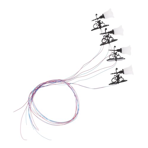GETAJGHSD 4 Stück Miniatur Wandlampe DIY Wandlampen Modell für Puppenhaus und Miniaturlandschaften Realistische Dekoration Schwarz mit Warmem Licht für Kreative Projekte und Mikro GETAJGHSD 4 Stück Miniatur Wandlampe DIY Wandlampen Modell für Puppenhaus und Miniaturlandschaften Realistische Dekoration Schwarz mit Warmem Licht für Kreative Projekte und Mikro von GETAJGHSD