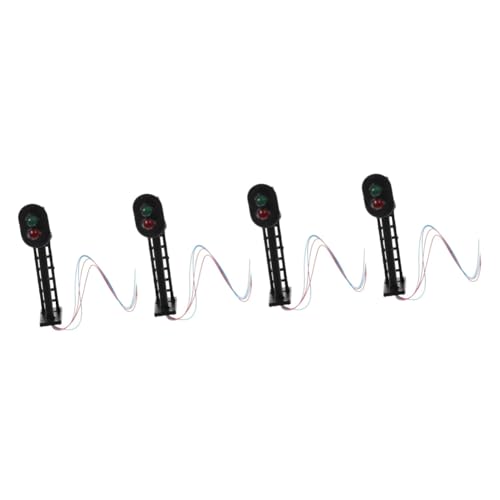 GETAJGHSD 4 Stück Modellbahn Signalleuchte, Miniatursignal, Sandtisch Signalmodell, Miniaturlichter, Landschaft, DIY Ampel, Ampelmodell, Kinderampeln, Kleines Licht GETAJGHSD 4 Stück Modellbahn Signalleuchte, Miniatursignal, Sandtisch Signalmodell, Miniaturlichter, Landschaft, DIY Ampel, Ampelmodell, Kinderampeln, Kleines Licht von GETAJGHSD