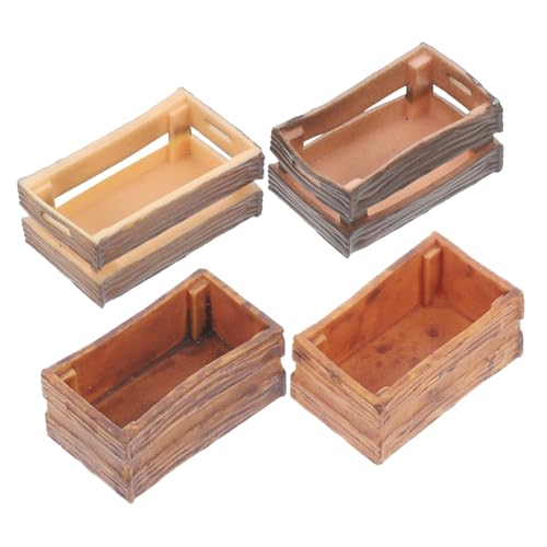 GETAJGHSD 4 Stück Puppenhaus Aufbewahrungskorb, Miniaturkisten, Spielzeugkisten, Minikisten, Dekokisten, Spielzeug, Miniaturkisten Zum Basteln, Puppenzubehör, Puppenhaus Miniaturkisten, GETAJGHSD 4 Stück Puppenhaus Aufbewahrungskorb, Miniaturkisten, Spielzeugkisten, Minikisten, Dekokisten, Spielzeug, Miniaturkisten Zum Basteln, Puppenzubehör, Puppenhaus Miniaturkisten, von GETAJGHSD