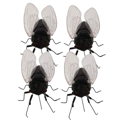 GETAJGHSD 4 Stück Simulierte Zikade Tortendeko Einschulung Kleines Zikadenornament Exquisites Zikadenstatuendekor Künstliche Zikade-Dekoration Zikade Form Ornament Magnet Black GETAJGHSD 4 Stück Simulierte Zikade Tortendeko Einschulung Kleines Zikadenornament Exquisites Zikadenstatuendekor Künstliche Zikade-Dekoration Zikade Form Ornament Magnet Black von GETAJGHSD