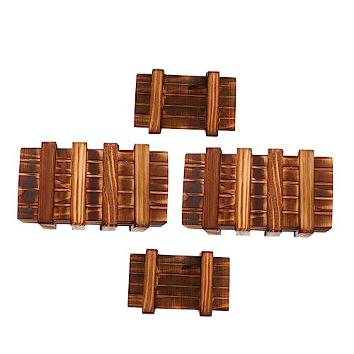 GETAJGHSD 4 Stück Teiliges Puzzle Box aus Holz Kreative Aufbewahrung für Karten und Sicher und Kinderfreundlich als GETAJGHSD 4 Stück Teiliges Puzzle Box aus Holz Kreative Aufbewahrung für Karten und Sicher und Kinderfreundlich als von GETAJGHSD