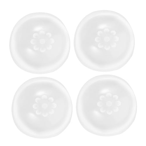 GETAJGHSD 4 Teilige Gefärbte Kopfpuppe, Hochflexible Kopfbedeckung, Haarperückenabdeckung, Puppenspezifische Perückenkopfbedeckung, Feste Perückenkopfbedeckung Aus Silikon Für DIY Puppen, von GETAJGHSD