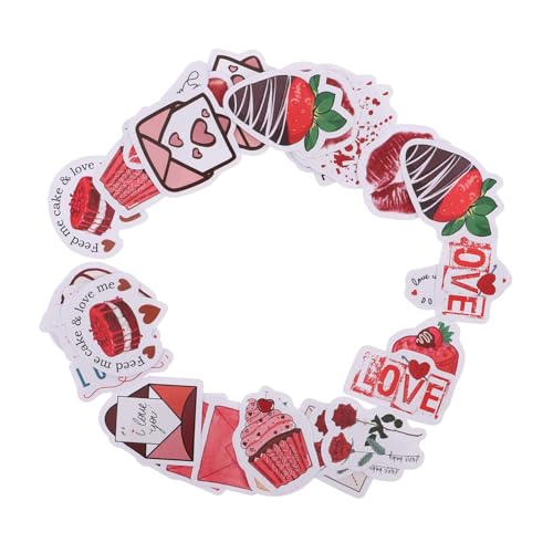 GETAJGHSD 46-teiliges Herz-Aufkleber-Set Für Valentinstags-Scrapbook-Dekorationen Selbstklebende Liebes-Requisite Für Teenager-Paare Jungen Und Mädchen von GETAJGHSD