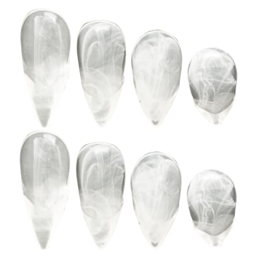 GETAJGHSD 4paare Vampirzähne Aus Resin Halloween Fake Teeth Für Cosplay Partys Transparent Requisiten Für Grusel-Events Und Bühnenauftritte GETAJGHSD 4paare Vampirzähne Aus Resin Halloween Fake Teeth Für Cosplay Partys Transparent Requisiten Für Grusel-Events Und Bühnenauftritte von GETAJGHSD