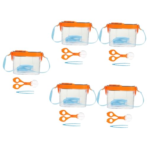 GETAJGHSD 5 Sätze Beobachtungsbox für Insekten Outdoor draußen Entdeckung Insektenbeobachtungsbox Lupenbox Versorgung beobachten Kinderaccessoire Plastik von GETAJGHSD