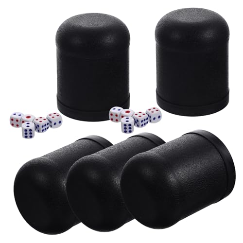 GETAJGHSD 5 Sets Würfelbecher Erraten Würfel Spiel Werkzeug Mini Würfel Shaker Cup Kunststoff Würfel Shaker Kleine Würfel von GETAJGHSD