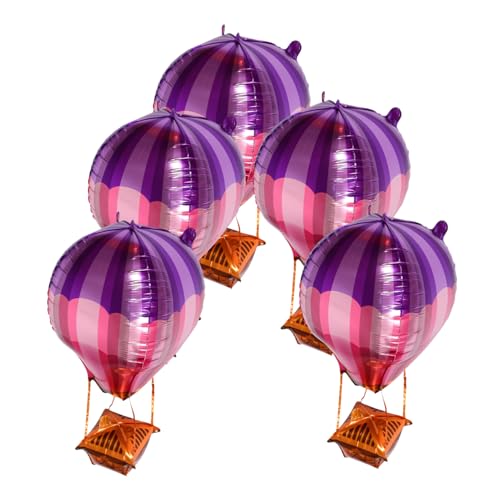 GETAJGHSD 5 Stück Große 4d-heißluftballons Aus Foliendekor, Jumbo-metallic-ballons, Fotoautomaten-hintergrundzubehör Für Gender-reveal-partys, Jubiläen Und Kinderzimmerthemen GETAJGHSD 5 Stück Große 4d-heißluftballons Aus Foliendekor, Jumbo-metallic-ballons, Fotoautomaten-hintergrundzubehör Für Gender-reveal-partys, Jubiläen Und Kinderzimmerthemen von GETAJGHSD