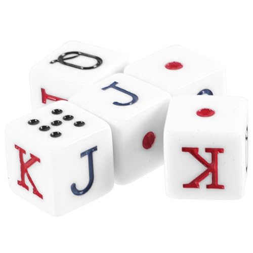 GETAJGHSD 5 Stück Quadratische Acryl Pokerwürfel Mit Charakteren, Tragbare, Spiel Requisite, Lügner, Party Zubehör, Pokerwürfel Requisiten, Geburtstagsparty Spiele, Craps, GETAJGHSD 5 Stück Quadratische Acryl Pokerwürfel Mit Charakteren, Tragbare, Spiel Requisite, Lügner, Party Zubehör, Pokerwürfel Requisiten, Geburtstagsparty Spiele, Craps, von GETAJGHSD