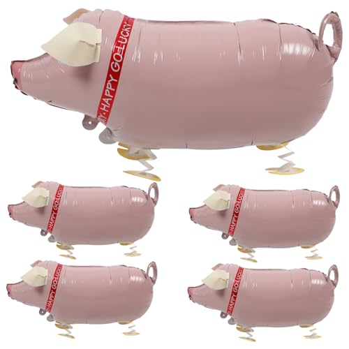 GETAJGHSD 5 Stück Schwein Luftballon Inflatable Pig Balloon für Geburtstagsfeiern Partyspiele Kreative Rollenspiele Sicher und Bequem im Griff für Pool und Strandpartys GETAJGHSD 5 Stück Schwein Luftballon Inflatable Pig Balloon für Geburtstagsfeiern Partyspiele Kreative Rollenspiele Sicher und Bequem im Griff für Pool und Strandpartys von GETAJGHSD