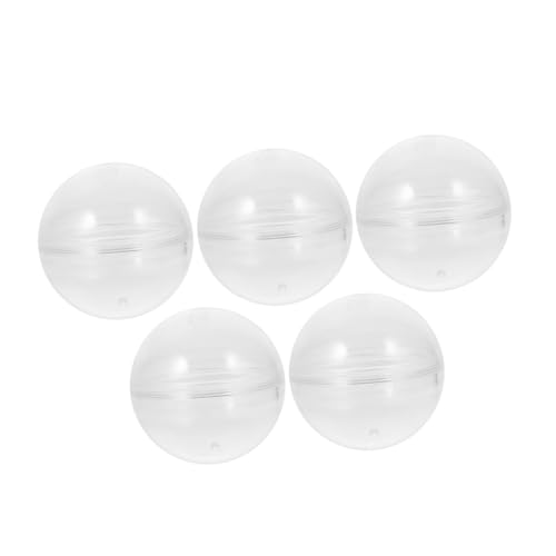 GETAJGHSD 5 Stück Teiliges Transparente Klare Kunststoffkugeln zum Befüllen Große Runde Kapseln für Verkaufsautomaten Vielseitige Geschenkverpackung und Party deko GETAJGHSD 5 Stück Teiliges Transparente Klare Kunststoffkugeln zum Befüllen Große Runde Kapseln für Verkaufsautomaten Vielseitige Geschenkverpackung und Party deko von GETAJGHSD