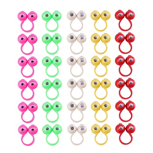 GETAJGHSD 50 Stück Fingerpuppen mit Großen Augenringen Zufällige Designs für Kreative Spiele Lernspielzeug für Fördert Logisches und Motorische Fähigkeiten von GETAJGHSD