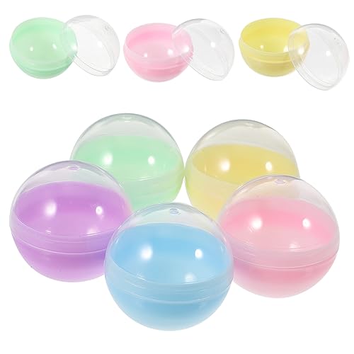 GETAJGHSD 50 Stück Gacha Muschel Spielzeug Kaugummiautomaten Kapseln, Pastell, Großpackung, Kapseln Für Kaugummiautomaten, Runde Kapseln Für Kaugummiautomaten, Spielzeug Kapseln, Pastell, von GETAJGHSD