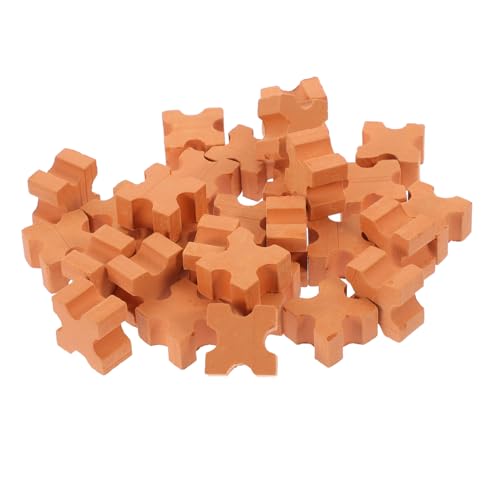 GETAJGHSD 50 Stück Simulierte Kleine Ziegel, Mini Ziegel Modelle, Wand Ziegel Modell, Mini Artikel, Die Tatsächlich Funktionieren, Miniatur Garten Ziegel, Sandtisch Ziegel Modell, Mikro von GETAJGHSD