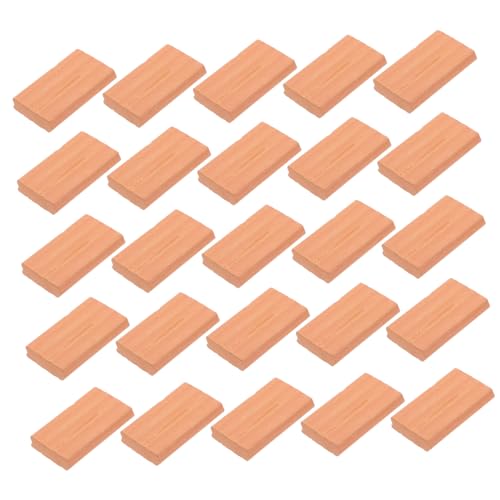 GETAJGHSD 50 Stück Simulierte Kleine Ziegel, Miniatur Gartenziegel, Mikro Landschaftsdekor, Sandtisch Ziegelmodell, Mini Artikel, Die Tatsächlich Funktionieren, Wandziegelmodell, Gefälschte von GETAJGHSD