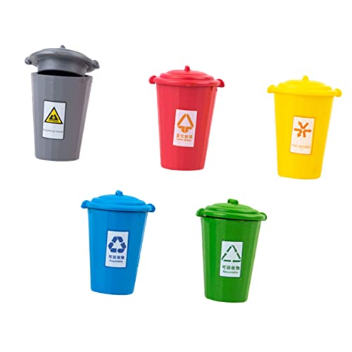 GETAJGHSD 5 Stücke Mini Mülleimer Form Dekorative Abfalleimer für Sense Sand Tisch von GETAJGHSD