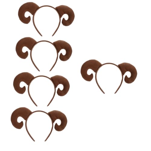 GETAJGHSD 5st Schaf-stirnband Stirnband Aus Ziegenhorn Schafhorn-ohr-stirnband Schaf-cosplay-haarbänder Schaf-cosplay-horn Ziegen-schaf-haarband Plüsch-schaf-stirnbänder Plastik Coffee GETAJGHSD 5st Schaf-stirnband Stirnband Aus Ziegenhorn Schafhorn-ohr-stirnband Schaf-cosplay-haarbänder Schaf-cosplay-horn Ziegen-schaf-haarband Plüsch-schaf-stirnbänder Plastik Coffee von GETAJGHSD