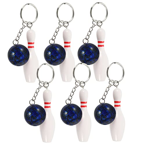 GETAJGHSD 6 Bowling Schlüsselanhänger, Bowlingkugel Und Pin, Bowling Schlüsselanhänger, Großpackung Mit Handtaschenanhängern, Bowling Pin Schlüsselanhänger, Schulkarnevalspreise, Rucksack GETAJGHSD 6 Bowling Schlüsselanhänger, Bowlingkugel Und Pin, Bowling Schlüsselanhänger, Großpackung Mit Handtaschenanhängern, Bowling Pin Schlüsselanhänger, Schulkarnevalspreise, Rucksack von GETAJGHSD