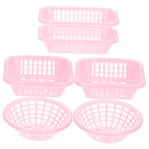 GETAJGHSD 6 Stück Gemüsewaschkörbe Puppenhaus Zubehör für Kreative Spielküchen und Dekoration für Kinderzimmer und zu Besonderen Anlässen GETAJGHSD 6 Stück Gemüsewaschkörbe Puppenhaus Zubehör für Kreative Spielküchen und Dekoration für Kinderzimmer und zu Besonderen Anlässen von GETAJGHSD