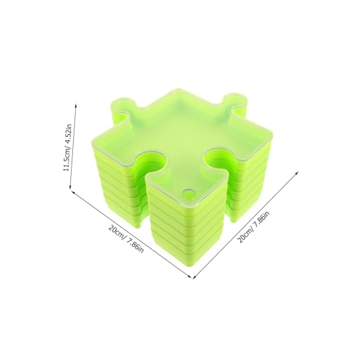 GETAJGHSD 6 Stück Kinderrätselspeicherbox Puzzle-Tabletts zum Sortieren Tabletts für DIY-Projekte Puzzle-Abdeckung Spielzeugablage Plastik Grün GETAJGHSD 6 Stück Kinderrätselspeicherbox Puzzle-Tabletts zum Sortieren Tabletts für DIY-Projekte Puzzle-Abdeckung Spielzeugablage Plastik Grün von GETAJGHSD