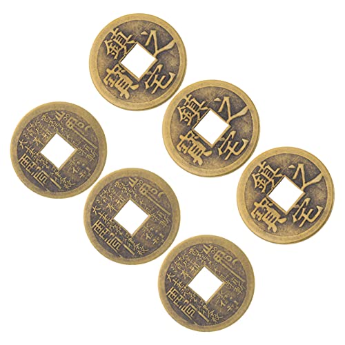 GETAJGHSD 6 Stück Kupfermünzen Autoaufhänger, Handgefertigte Kupfermünze, DIY Im Chinesischen Stil, Zarte Vintage Messingmünze, Schickes Bastelmünzarmband, DIY Charm, Handgefertigtes GETAJGHSD 6 Stück Kupfermünzen Autoaufhänger, Handgefertigte Kupfermünze, DIY Im Chinesischen Stil, Zarte Vintage Messingmünze, Schickes Bastelmünzarmband, DIY Charm, Handgefertigtes von GETAJGHSD