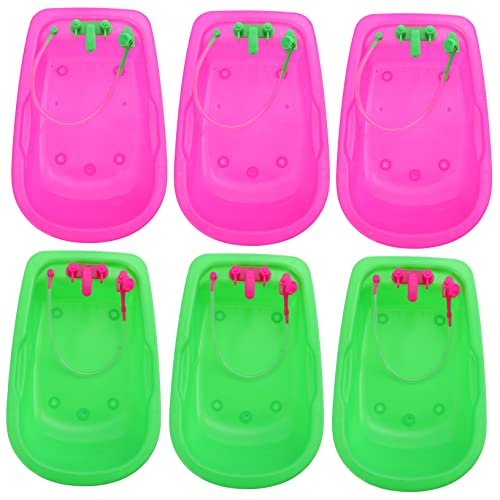 GETAJGHSD 6 Stück Mini Badewanne für Puppenhaus Teiliges Zubehör für Kreative Spielwelten und Fotografie für Miniatur GETAJGHSD 6 Stück Mini Badewanne für Puppenhaus Teiliges Zubehör für Kreative Spielwelten und Fotografie für Miniatur von GETAJGHSD