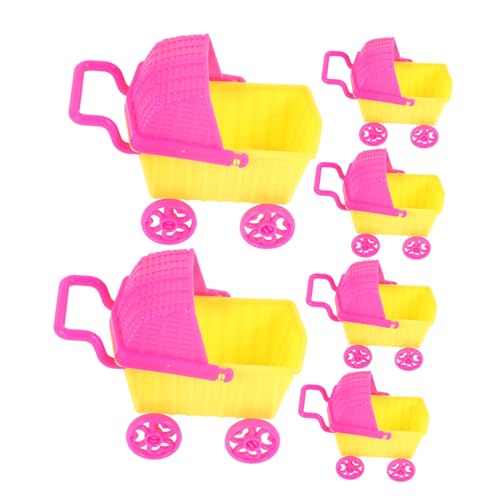 GETAJGHSD 6 Stück Puppenwagen, Puppenhaus Zubehör, Puppenhauswagen, Baby Einkaufswagen, Spielzeug, Miniatur Einkaufswagen, Rollenspiel, Teewagen, Kinderwagen, Modell, Mini Einkaufskorb, GETAJGHSD 6 Stück Puppenwagen, Puppenhaus Zubehör, Puppenhauswagen, Baby Einkaufswagen, Spielzeug, Miniatur Einkaufswagen, Rollenspiel, Teewagen, Kinderwagen, Modell, Mini Einkaufskorb, von GETAJGHSD