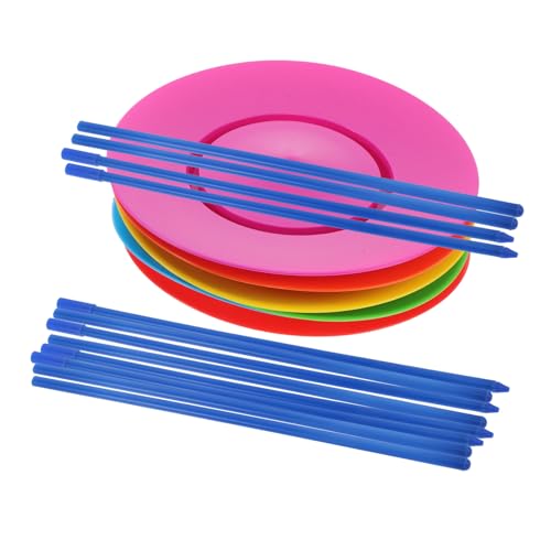 GETAJGHSD 6 Stück Rotierende Scheiben Requisiten, Mini Puppen Halskette, Drehteller, Bühnenrequisiten, Chinesisches Spielzeug, Kleine Mahjong Steine ​​(6 Plattenspieler, Akrobatische von GETAJGHSD