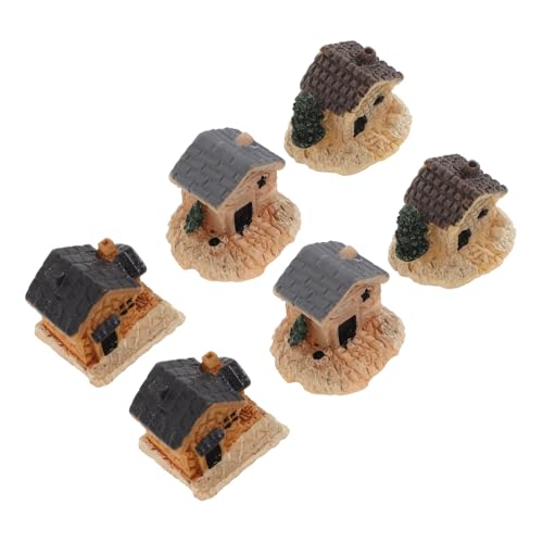 GETAJGHSD 6 Stück Villa Landschaftsornamente, Kleine Figuren, Mikrofiguren, Mini Dorfhaus, Winzige Häuser, Marke Saa, Kleines, Dorfladen, Winzige Dorfhäuser, Mikrolandschaft GETAJGHSD 6 Stück Villa Landschaftsornamente, Kleine Figuren, Mikrofiguren, Mini Dorfhaus, Winzige Häuser, Marke Saa, Kleines, Dorfladen, Winzige Dorfhäuser, Mikrolandschaft von GETAJGHSD