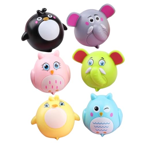 GETAJGHSD 6pcs Pull Back Cars Cartoon Push Back Autos Tierautos Reibungsantrieb Autospielzeug von GETAJGHSD