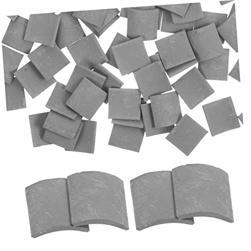 GETAJGHSD 70 Stück Sandtisch Architekturdekoration, Lebensechte Miniatur Dachziegel, DIY Layout, Dachziegel Dekore, DIY Miniatur Dachziegel, Mikro Landschaftsdekor, Lebensechte Kleine von GETAJGHSD