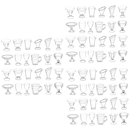 GETAJGHSD 72 Stck. Mini -Eisbecher Tassen für Puppe Creme Mini-Tasse besteck Miniaturszene schmückt Stellen Küchenrequisiten vor Mini-Eisbecher Mini- - Plastik GETAJGHSD 72 Stck. Mini -Eisbecher Tassen für Puppe Creme Mini-Tasse besteck Miniaturszene schmückt Stellen Küchenrequisiten vor Mini-Eisbecher Mini- - Plastik von GETAJGHSD