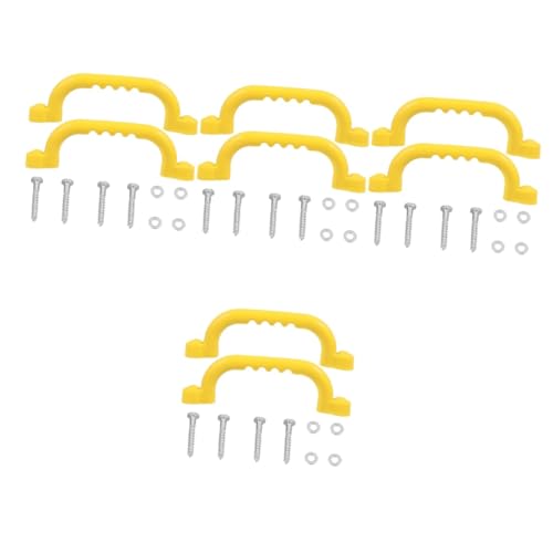 GETAJGHSD 8 STK Kindersicherungsgriff Griffe Für Spielplatzleitern Sicherheitsgriffe Für Spielsets Spielplatz-sicherheitsgriffe Haltegriff Für Die Dusche Spielset-Griffe Yellow Plastik von GETAJGHSD