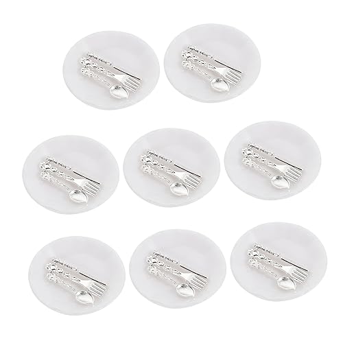 GETAJGHSD 8 Sätze Miniatur Küchenzubehör Set Teiliges Set aus Simuliertem Besteck für Puppenhäuser Niedliche Deko für Rollenspiele Fotorequisiten GETAJGHSD 8 Sätze Miniatur Küchenzubehör Set Teiliges Set aus Simuliertem Besteck für Puppenhäuser Niedliche Deko für Rollenspiele Fotorequisiten von GETAJGHSD
