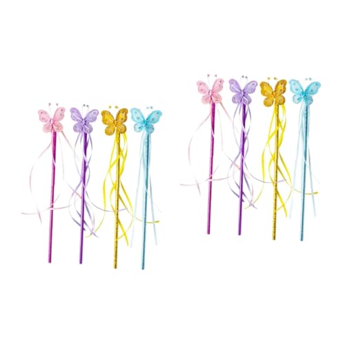 GETAJGHSD 8 Stück Schmetterlinge, Fee, Handstab Für Mädchen, Hochzeit, Party, Band, Schmetterlinge, Fee, Dekorative Schmetterlinge, Fee, Zauberstab, Schmetterlinge, Fee, Zauberstab GETAJGHSD 8 Stück Schmetterlinge, Fee, Handstab Für Mädchen, Hochzeit, Party, Band, Schmetterlinge, Fee, Dekorative Schmetterlinge, Fee, Zauberstab, Schmetterlinge, Fee, Zauberstab von GETAJGHSD