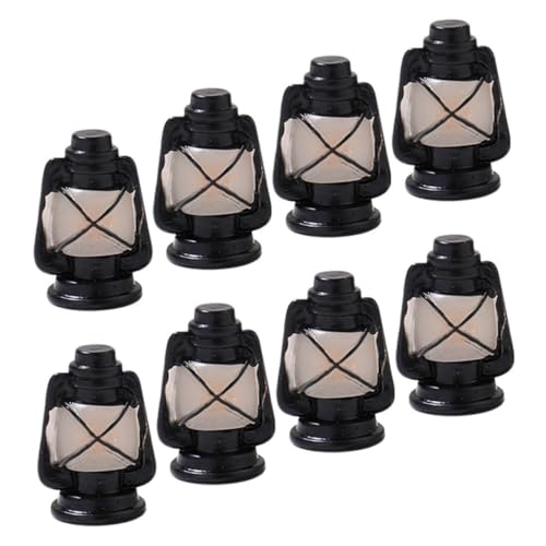 GETAJGHSD 8 Stücke Miniatur Laternen Vintage Stil Dekorative Mini Petroleum Lampen Für Home Puppenhaus Miniatur Szene von GETAJGHSD