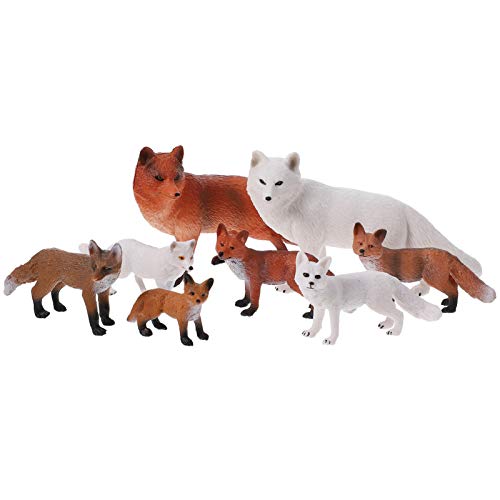GETAJGHSD 8 Stück Teiliges Imitierte Fuchsfiguren Realistische Tiermodelle für Dekoration und Fotorequisiten für Zuhause Büro und Partys GETAJGHSD 8 Stück Teiliges Imitierte Fuchsfiguren Realistische Tiermodelle für Dekoration und Fotorequisiten für Zuhause Büro und Partys von GETAJGHSD
