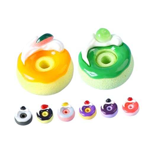 GETAJGHSD 8 Stücke Donut Perlen Puppenhaus Bäckerei Puppenhaus Lebensmittel Donuts Harz Charms Donut Charms Perle GETAJGHSD 8 Stücke Donut Perlen Puppenhaus Bäckerei Puppenhaus Lebensmittel Donuts Harz Charms Donut Charms Perle von GETAJGHSD