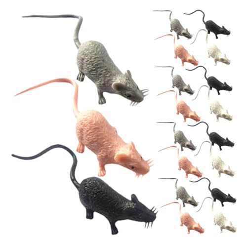 GETAJGHSD 80 Stück Gruseliges Rattenspielzeug: Mini-realistische Mausfigur, Lebensechte Gefälschte, Simulierte Mäuse, Modell-streich-Requisiten Für Drinnen Und Draußen GETAJGHSD 80 Stück Gruseliges Rattenspielzeug: Mini-realistische Mausfigur, Lebensechte Gefälschte, Simulierte Mäuse, Modell-streich-Requisiten Für Drinnen Und Draußen von GETAJGHSD