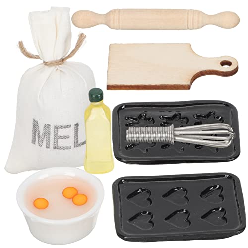 GETAJGHSD 8pcs Mini Küche Back Utensilien Puppenhaus Miniaturen Mikroszene Küche Utensil GETAJGHSD 8pcs Mini Küche Back Utensilien Puppenhaus Miniaturen Mikroszene Küche Utensil von GETAJGHSD